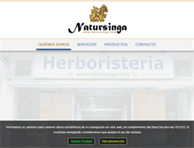 Tablet Screenshot of natursinga.com